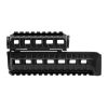Цівка на АК 47/74 DLG TACTICAL (DLG-099) полімерна, колір Чорний, 2 планки picatinny - Зображення 2