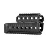 Цівка на АК 47/74 DLG TACTICAL (DLG-099) полімерна, колір Чорний, 2 планки picatinny - Зображення 3