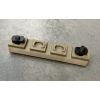 Планка Picatinny для кріплення на M-LOK, Койот, DLG TACTICAL (DLG-111) 7 Slots - Зображення 1