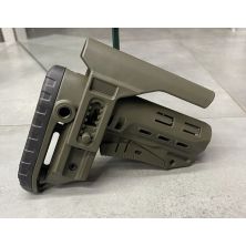 Приклад (база) DLG TBS COMPACT DLG-130-052, Олива, Mil-Spec, з високим підщечником 4 см, антабки