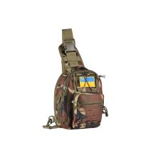 Сумка Слінг Laser Cut 2.5л, 2Е, Чорний Камуфляж (2E-MILSLIBAG-Y09L-WC)