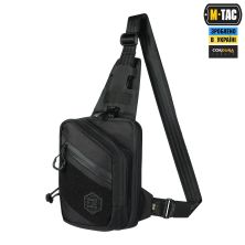 Сумка плечова M-TAC SLING PISTOL BAG ELITE HEX З ЛИПУЧКОЮ BLACK