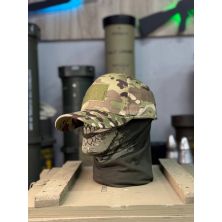 Тактична бейсболка з наліпкою під шеврон (multicam)