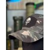 Тактична бейсболка з сіткою і черепом (black camo) - Зображення 2
