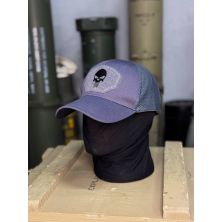 Тактична бейсболка з сіткою і черепом (grey)
