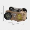 Ліхтарик налобний MX8825 Red light (3P35, COB, RGB, Motion Sensor, Power Bank, сірий - Зображення 2