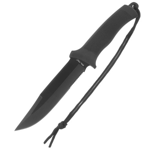 Ніж Mil-Tec Combat Knife Rubber Handle - Black (15358002)