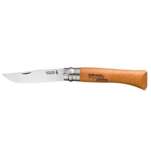 Ніж Opinel №10 Carbone VRN, без упаковки (113100) 100 мм, кишеньковий (EDC), складаний, вуглецева