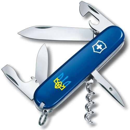 Ніж Victorinox SPARTAN UKRAINE Тризуб синьо-жовт. (1.3603.2_T0016u)