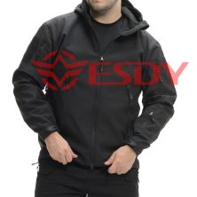 Куртка тактична ESDY Softshell Shark Skin 01. Чорний