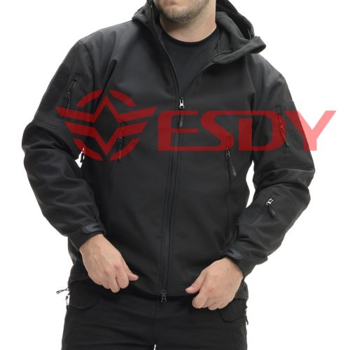 Куртка тактична ESDY Softshell Shark Skin 01. Чорний