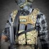 Ремінь збройовий RAGNAROK триточковий з широким наплічником "KRAKEN" sling Чорний - Зображення 4
