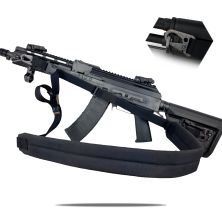 Ремінь збройовий RAGNAROK триточковий з широким наплічником "KRAKEN" carbine Чорний Ремінь збройовий RAGNAROK триточковий з широким наплічником "KRAKEN" carbine Чорний