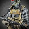 Ремінь збройовий RAGNAROK триточковий з широким наплічником "KRAKEN" carbine Чорний - Зображення 3