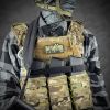 Ремінь збройовий RAGNAROK триточковий з широким наплічником "KRAKEN" carbine Чорний - Зображення 4