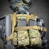 Ремінь збройовий RAGNAROK триточковий з широким наплічником "KRAKEN" sling Койот - Зображення 4